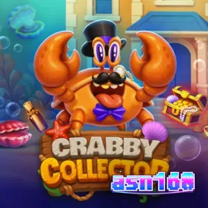Tampilan visual slot Crabby Collector dengan tema bawah laut dan grid 6x5