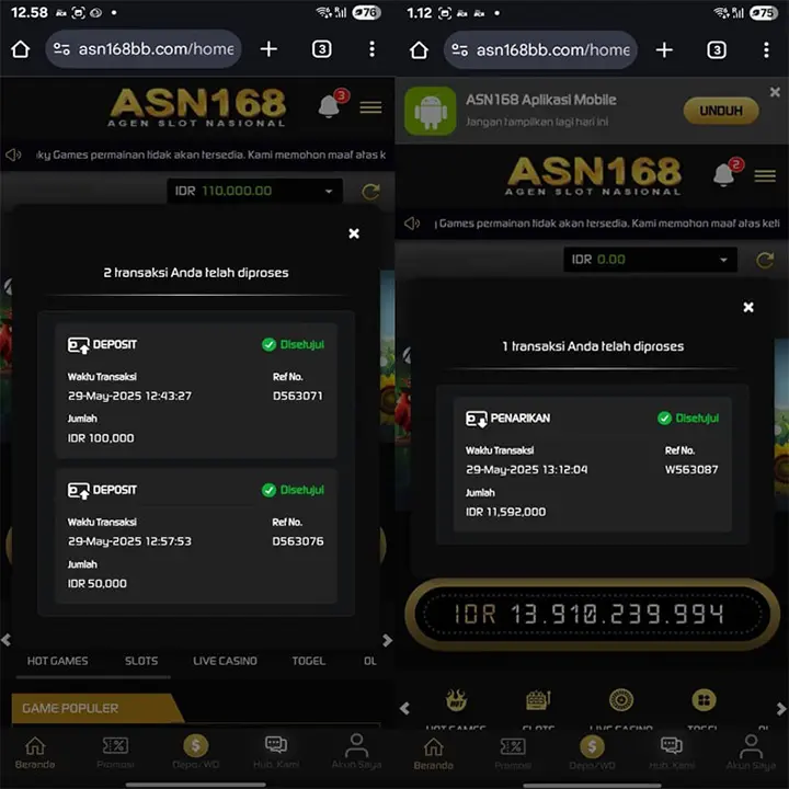 ASN168 APK Resmi Unduh Indonesia